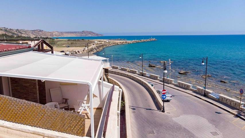 Location de vacances pour 4 personnes, avec Balcon ainsi que Terrasse et Vue à Siculiana - 4