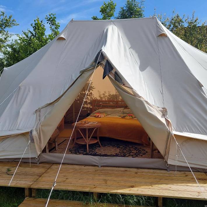 Camping für 4 Personen, mit Terrasse und Garten in Walcheren