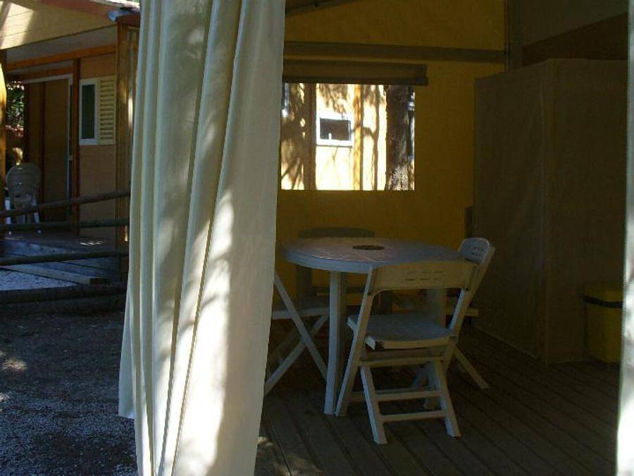 Camping le Matin Calme - Chalet 5 personnes - Tithom in Vesc, Région de nyons