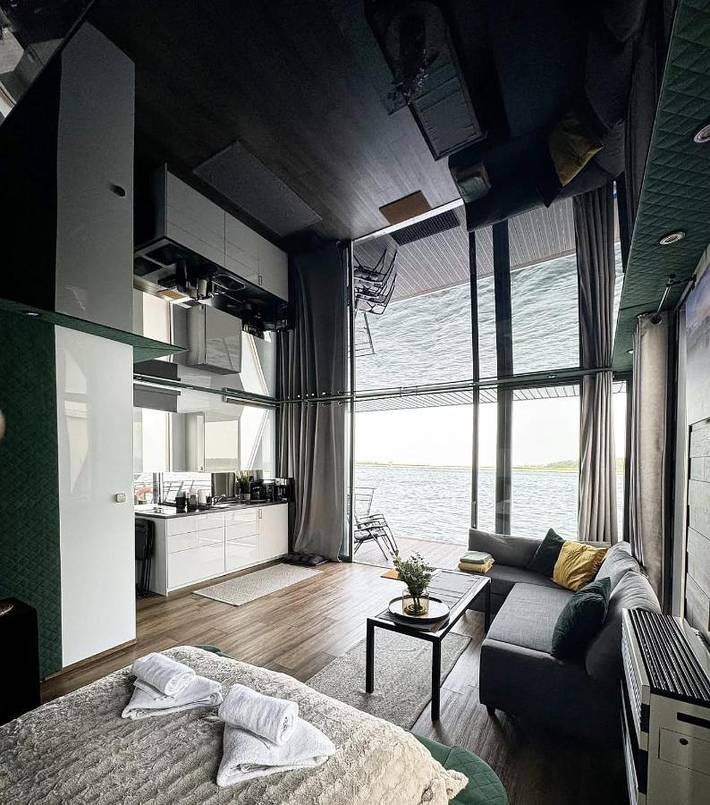 Boot für 4 Personen, mit Ausblick und Terrasse in Polen