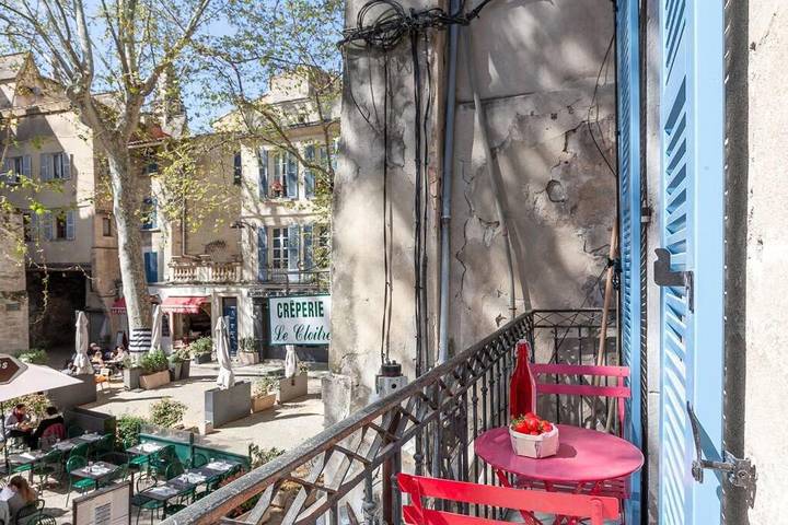 Gîte pour 2 personnes, avec balcon et vue dans Palais des Papes