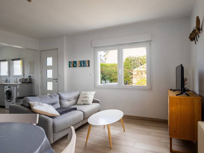 Maison de vacances 'Ti Ma Zud Bihan' avec terrasse privée, jardin partagé et Wi-Fi in Pleumeur-Bodou, Côte de Granit Rose