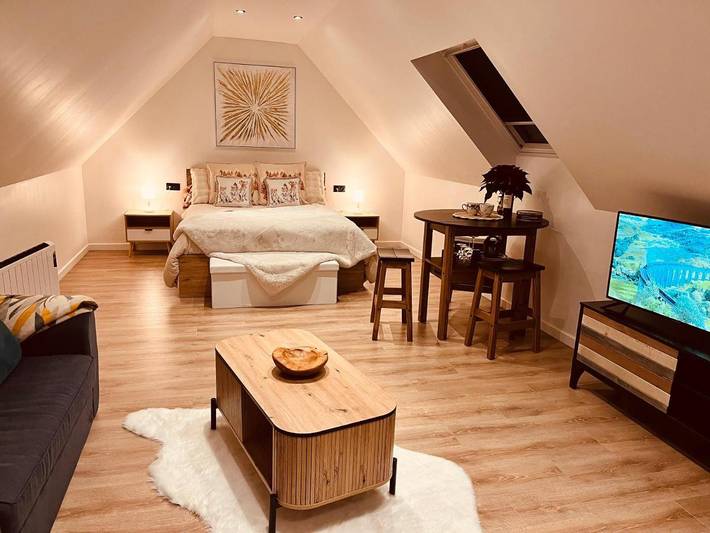 Maison d’hôte pour 2 personnes, avec jacuzzi ainsi que jardin et sauna à Tingry