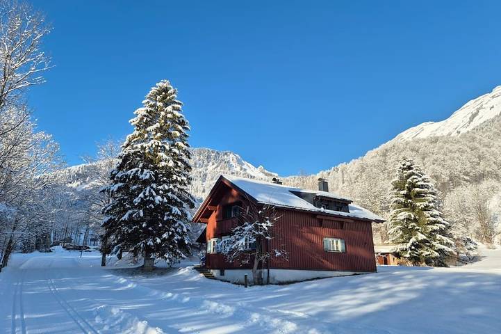 Ferienhaus für 8 Personen, mit Balkon und Garten in Au