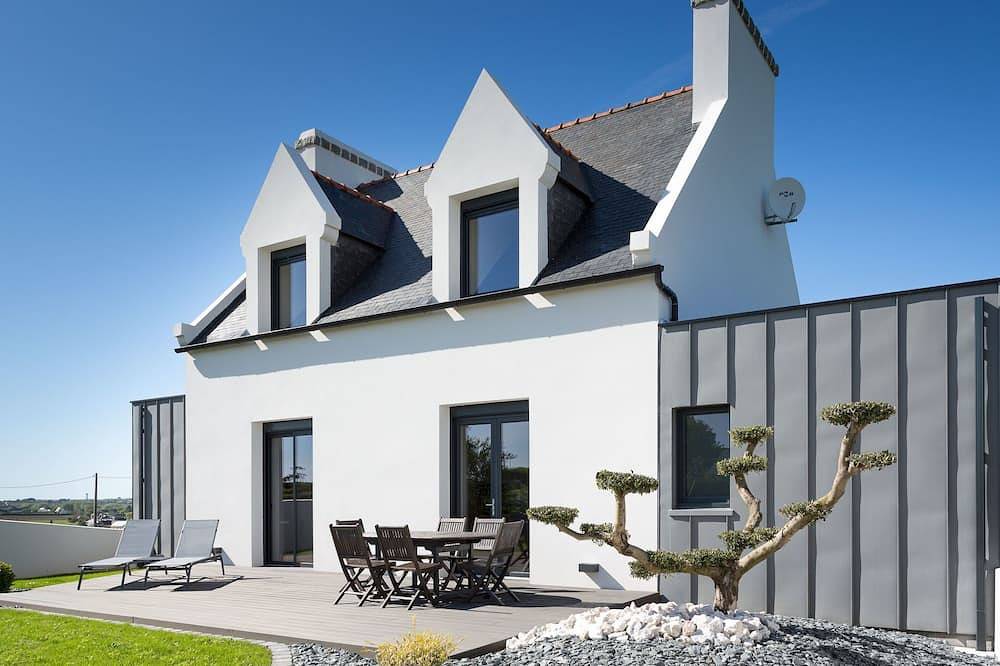 Villa Tante Alice Meerblick Komfort Villa Alleinlage mit Aufzug Jacuzzi Dampfb in Goulven, Brest und Umgebung