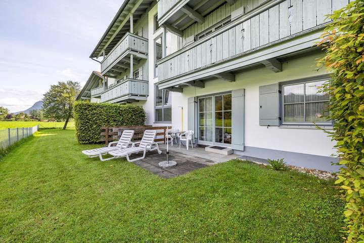 Studio entier, Studio « Brünnstein- n° 13 » avec vue sur la montagne, terrasse privée, piscine et sauna in Oberaudorf, Alpes bavaroises