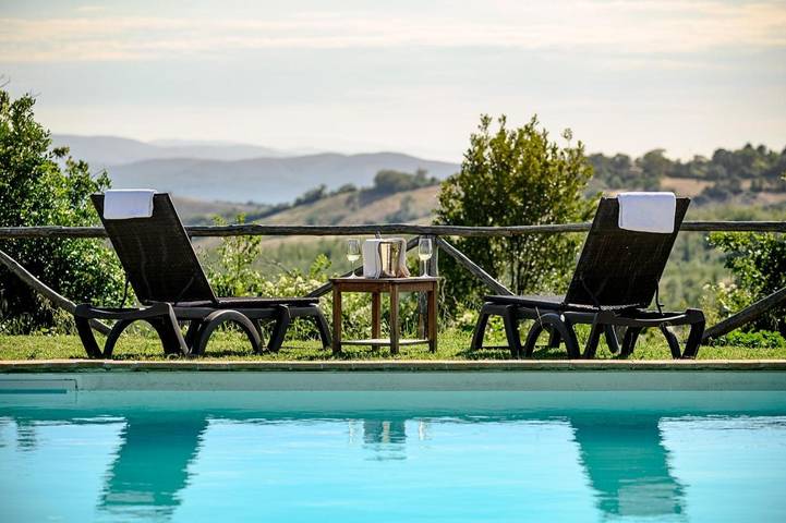 Casa vacanza per 3 persone, con Giardino e Piscina nonché Panorama a Manciano