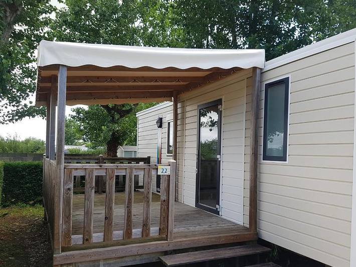 Mobil home pour 6 personnes, avec bassin pour enfant à Grues - 3