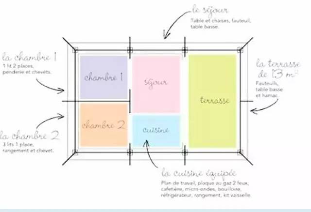 Tente pour 5 personnes, avec terrasse dans la Manche - 4