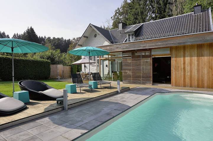 Maison de vacances pour 6 personnes, avec terrasse et piscine ainsi que jacuzzi et jardin, animaux acceptés - 1