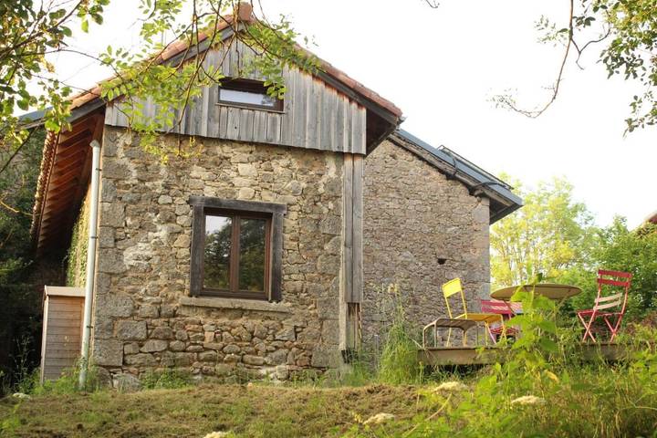 Maison de vacances pour 3 personnes, avec Terrasse ainsi que Jardin et Vue