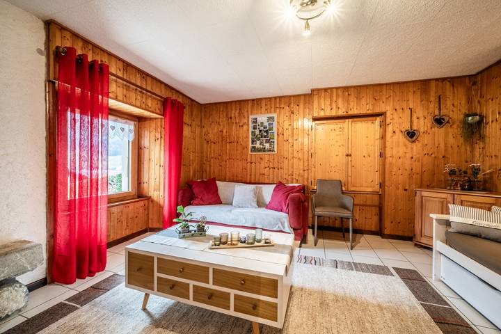 Ganze Wohnung, Ferienwohnung "Chez Les Charles" mit Bergblick, privater Terrasse und Wlan in Bernex, Thonon-les-Bains und Umgebung