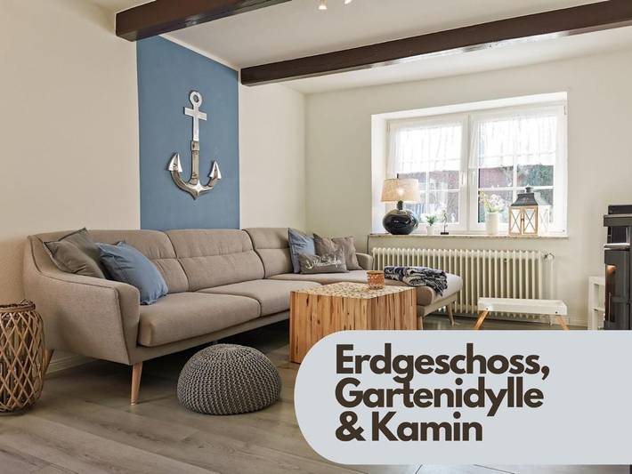 Ferienwohnung für 6 Personen, mit Terrasse und Garten sowie Ausblick