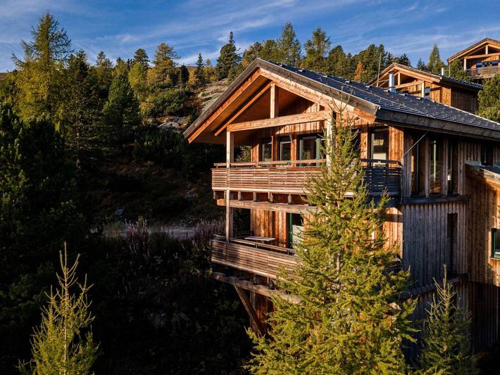 Chalet für 16 Personen, mit Balkon und Whirlpool sowie Sauna und Ausblick an der Turracher Höhe