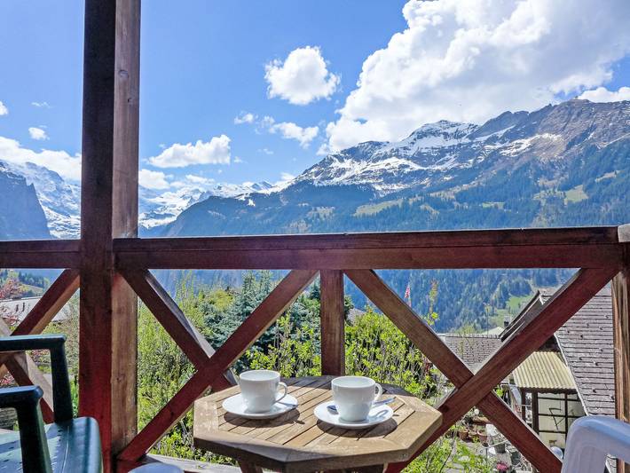 Gîte pour 2 personnes, avec balcon dans Wengen - 3