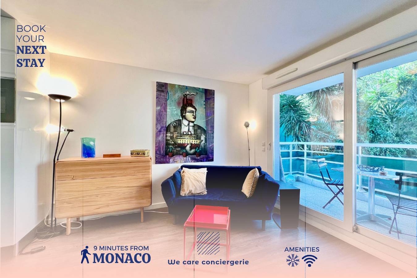 Entire apartment, Charming Studio at the Gates of Monte Carlo – Per in Beausoleil, Nice region