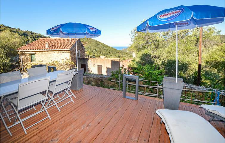 Ganze Ferienwohnung, Apartment mit Meerblick, Garten und Parkplatz - 1,5 km zum Strand in Partinello, Ajaccio und Umgebung