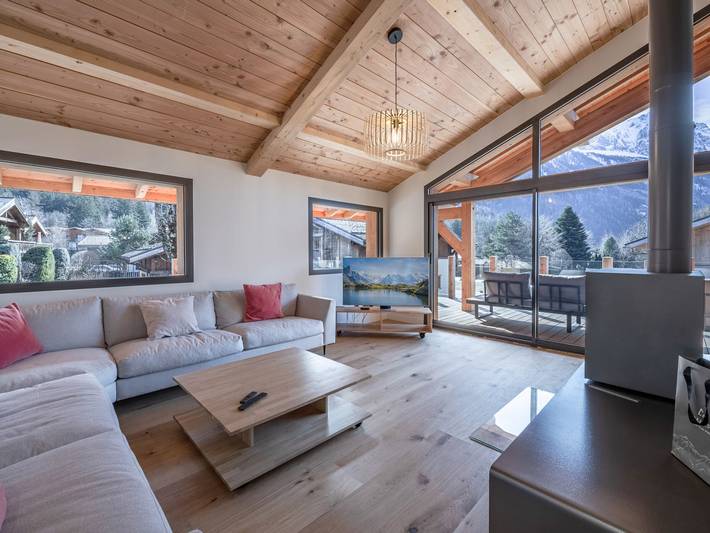 Chalet pour 10 personnes, avec terrasse et jacuzzi, animaux acceptés à Chamonix-Mont-Blanc