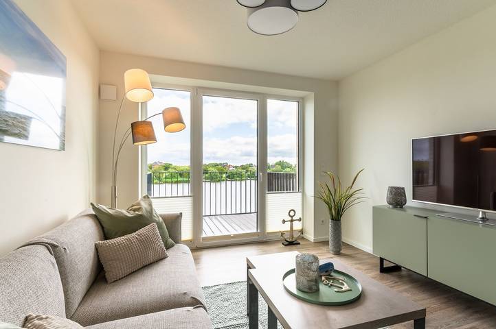 Ferienwohnung für 4 Personen, mit Balkon und Sauna sowie Seeblick in Nordstrand - 2