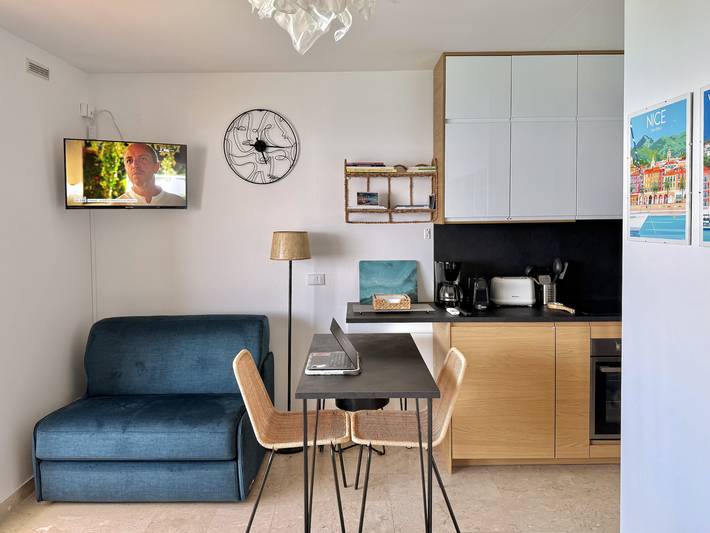 Gîte pour 3 personnes, avec balcon dans Plage Du Borrigo Menton - 2