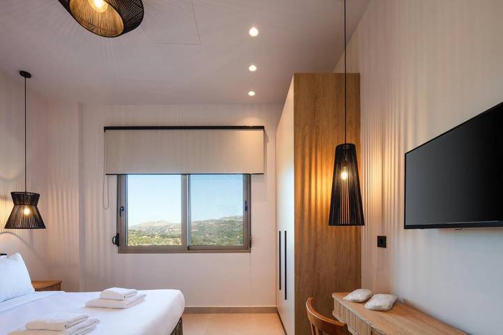 Ferienwohnung für 3 Personen, mit Balkon und Terrasse sowie Ausblick