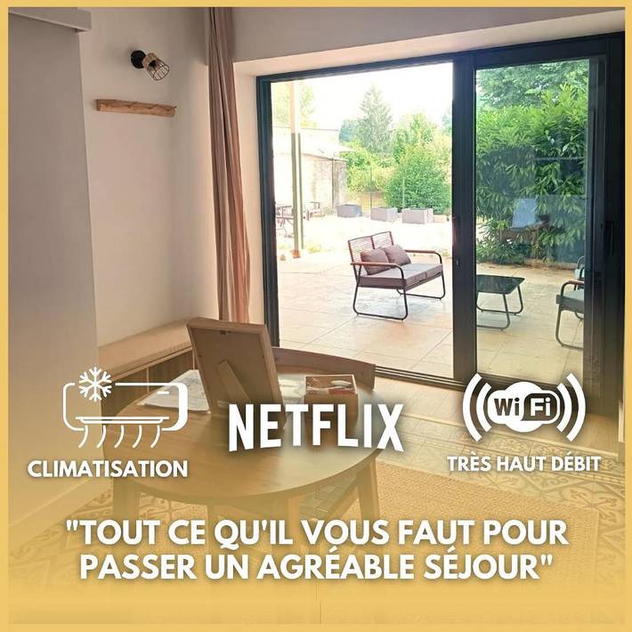 Appartement de vacances pour 2 personnes, avec terrasse et jardin