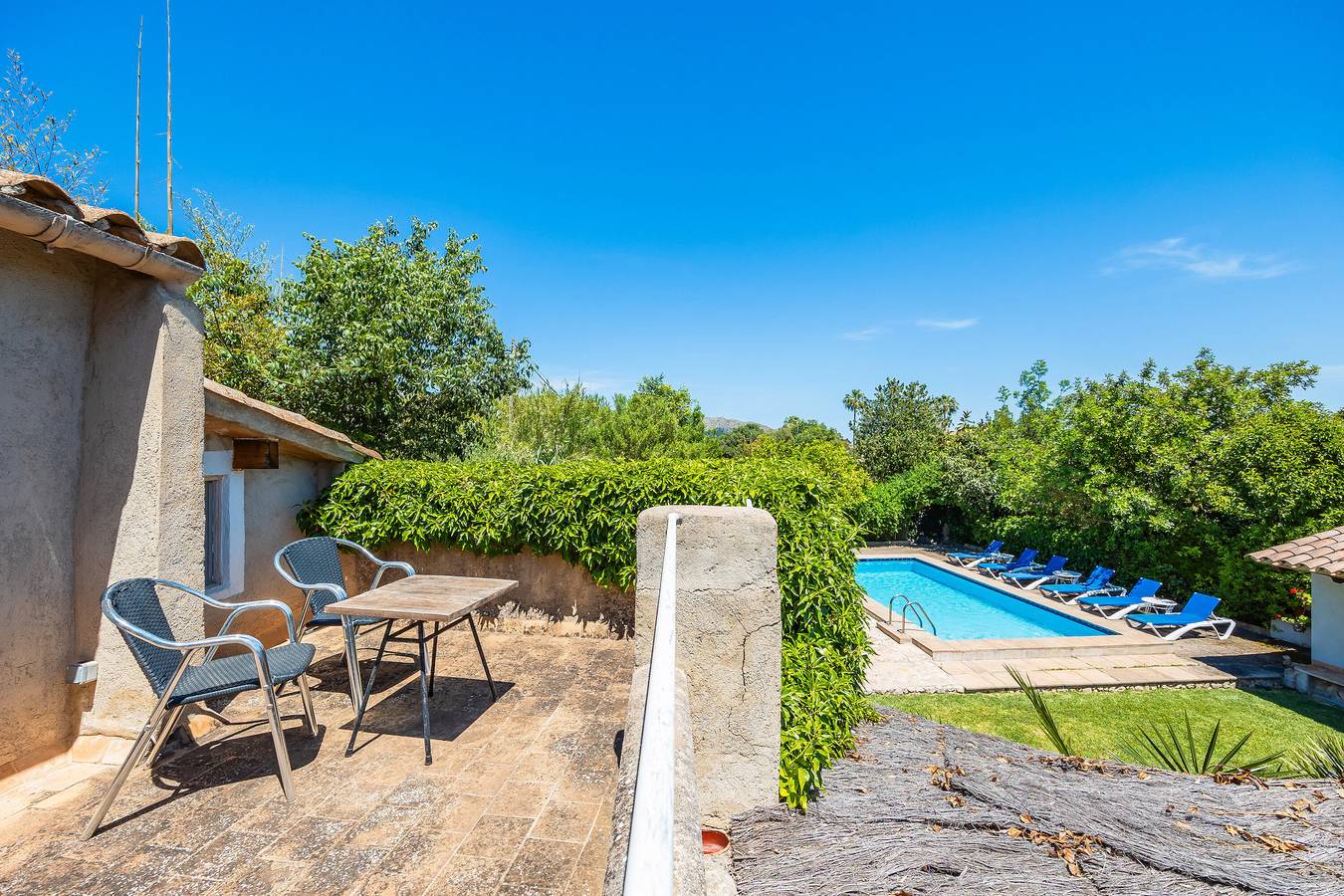 Chalet Cana Can mit Bergblick, Pool, Wlan und Terrasse in Pollença Stadt, Pollença