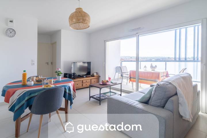 Appartement de vacances pour 2 personnes, avec Balcon ainsi que Terrasse et Jardin