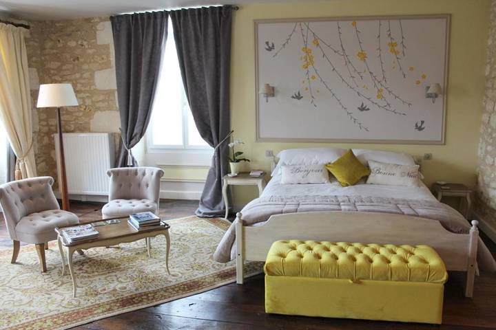 Chambre d’hôte pour 2 personnes, avec Terrasse ainsi que Jardin et Vue