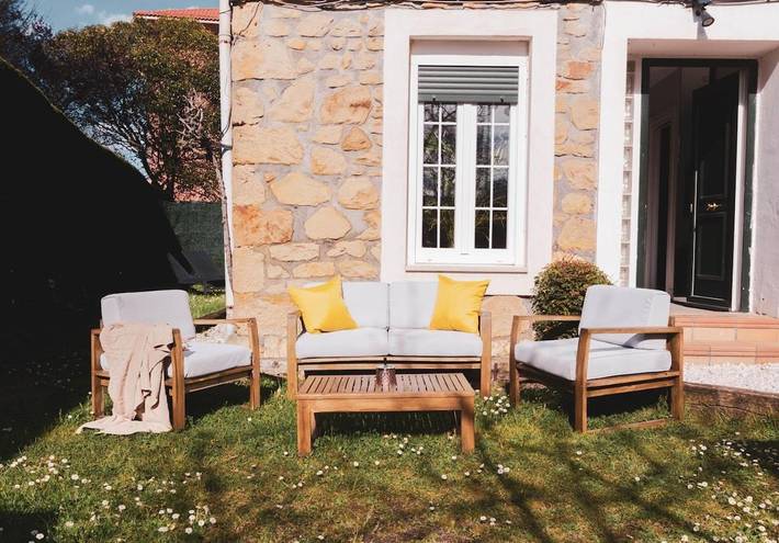Apartamento de vacaciones para 6 personas, con vistas y jardín - 1