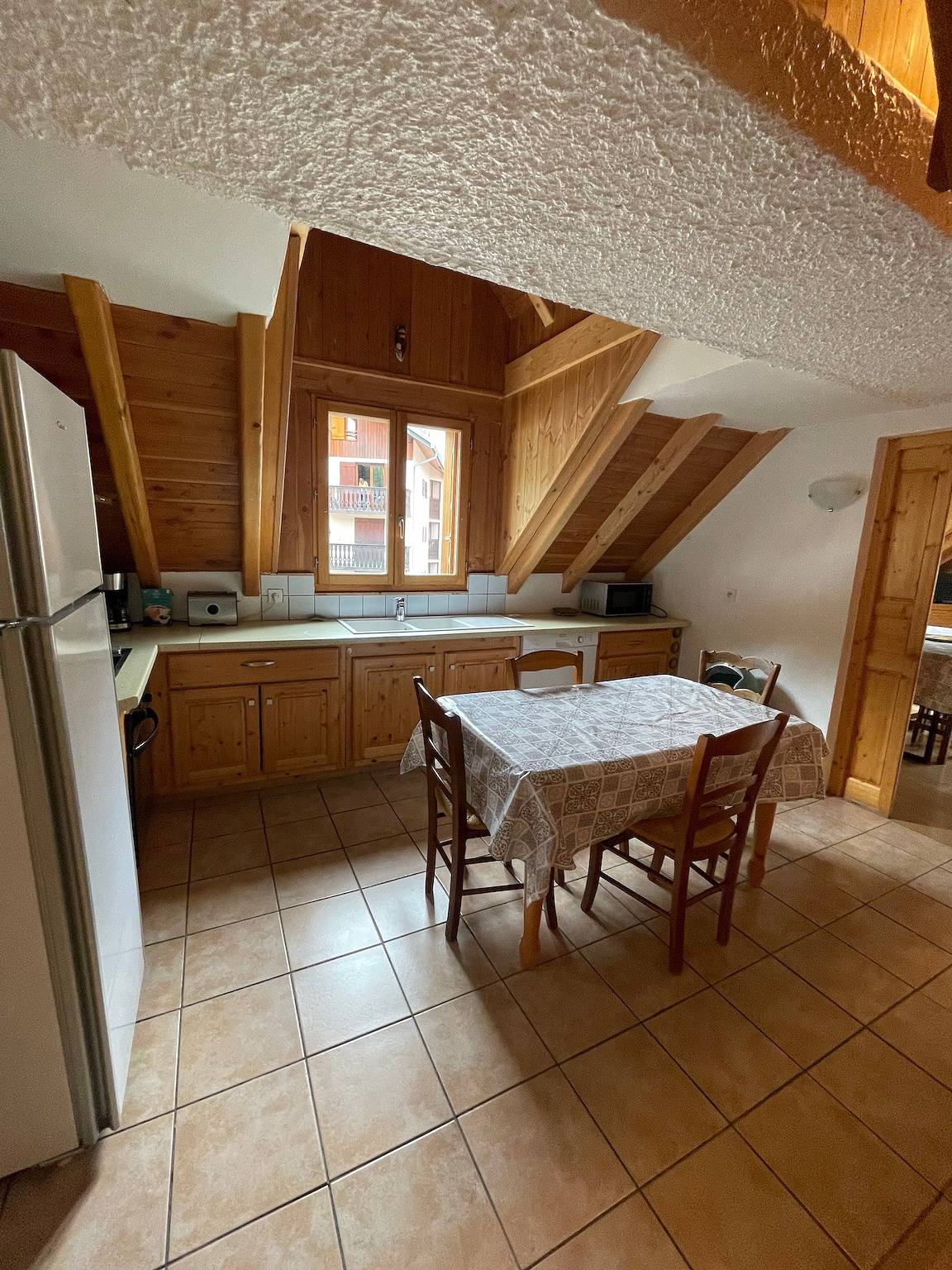 Geheel appartement, Appartement 'Le Galibier' met uitzicht op de bergen, gedeelde tuin en Wi-Fi in Valloire, Saint-Jean-de-Maurienne regio