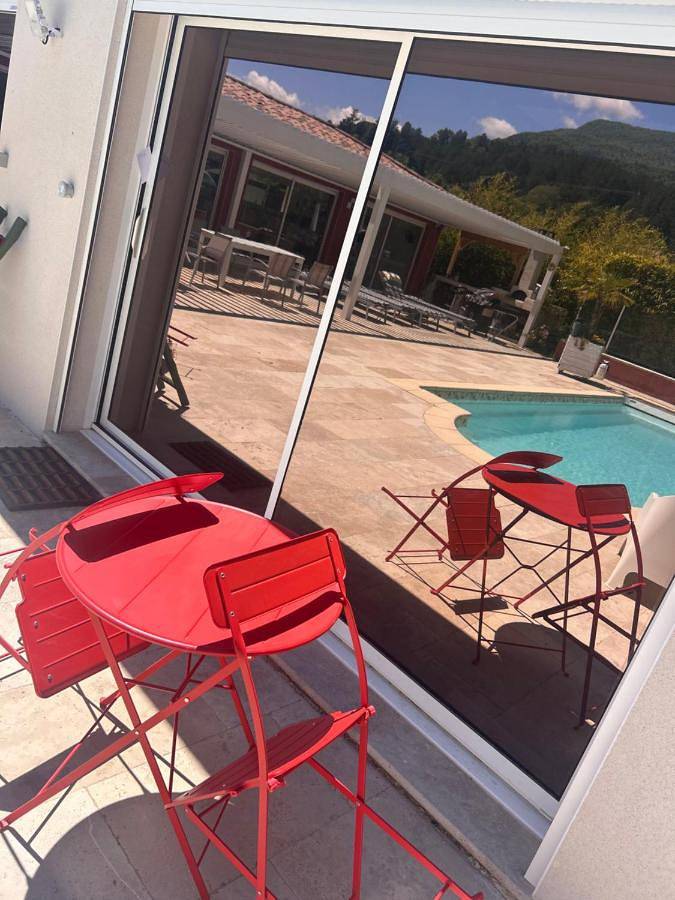 Double Room with Pool View in Sisteron, Région de Forcalquier