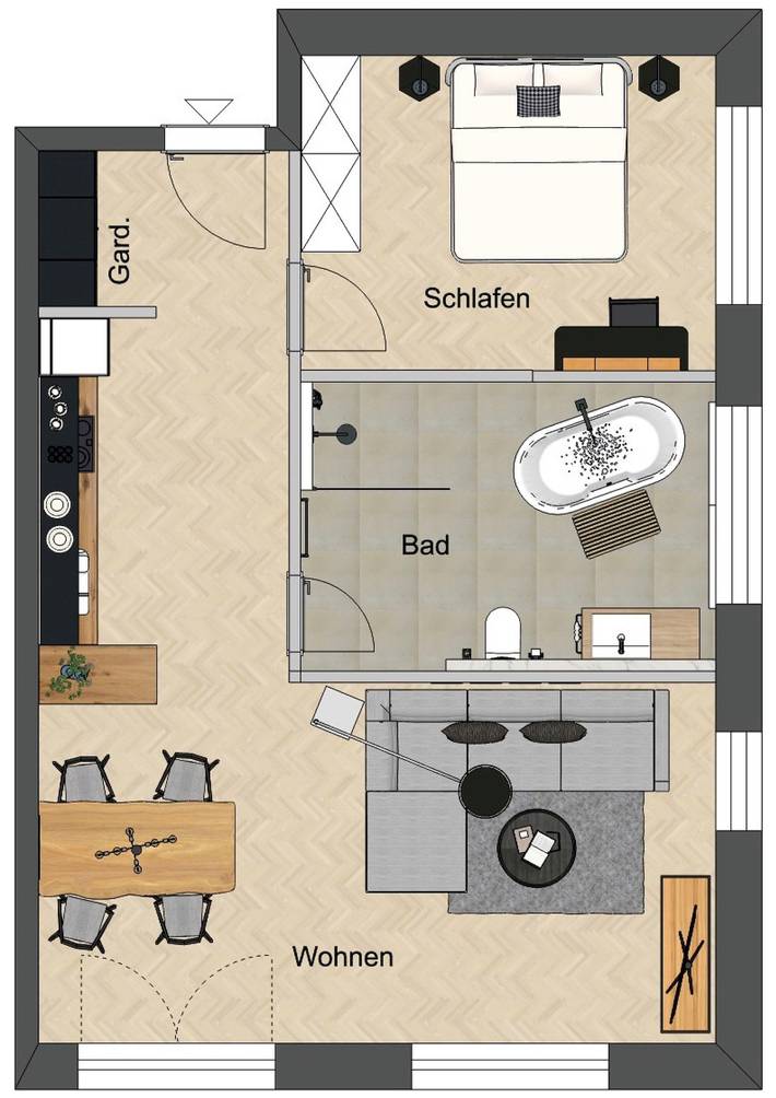 Apartamento vacacional entero, "Gestrandet Ost" | Komfort-Appartement (70 m²) | Apparto Grömitz in Grömitz, Distrito de Holstein Oriental