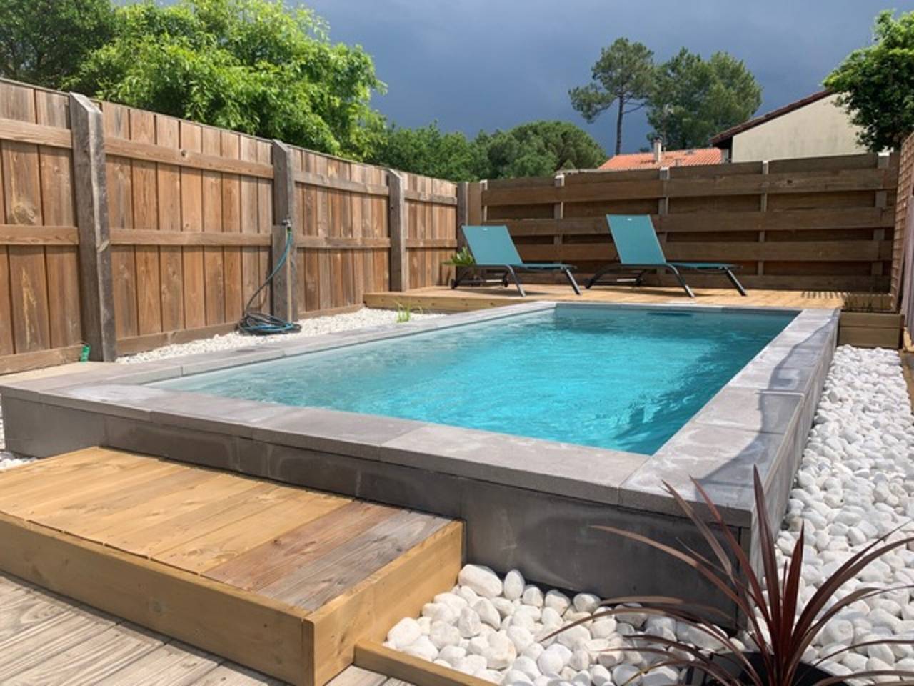Casa de vacaciones 'Villa Des Ponteils' con piscina privada, Wi-Fi y aire acondicionado in Moliets-et-Maa, Côte d’Argent