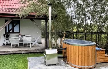 Ferienhaus für 8 Personen, mit Ausblick und Terrasse in den Masuren