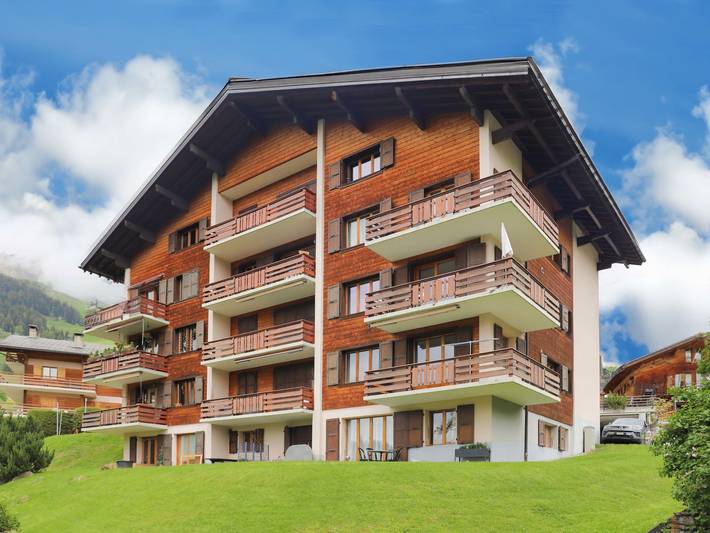 Apartament wakacyjny dla 4 osób, z Balkon i Widok w Verbier