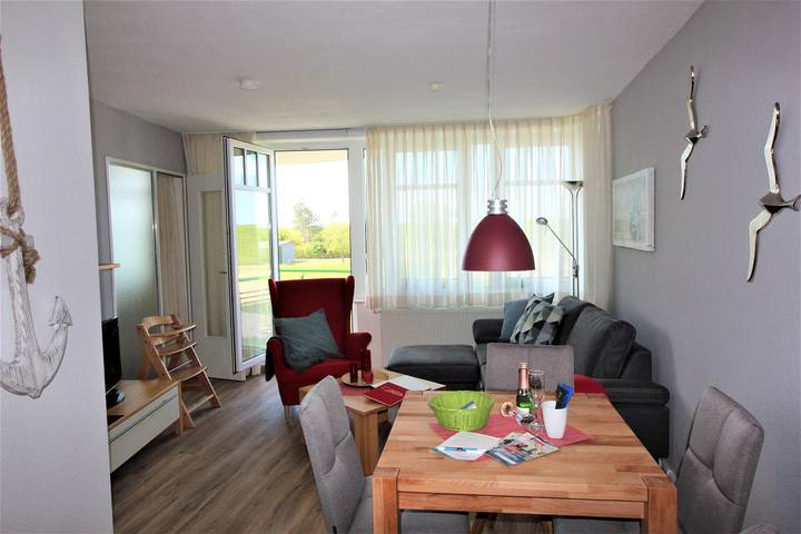 Ferienwohnung für 3 Personen, mit Balkon und Ausblick in Dorum