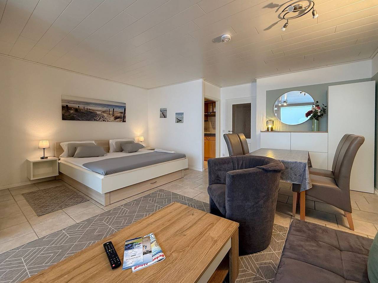 Ganze Wohnung, Ferienunterkunft Seeblick 41 auf Borkum mit Balkon und eingeschränktem Meerblick in Borkum