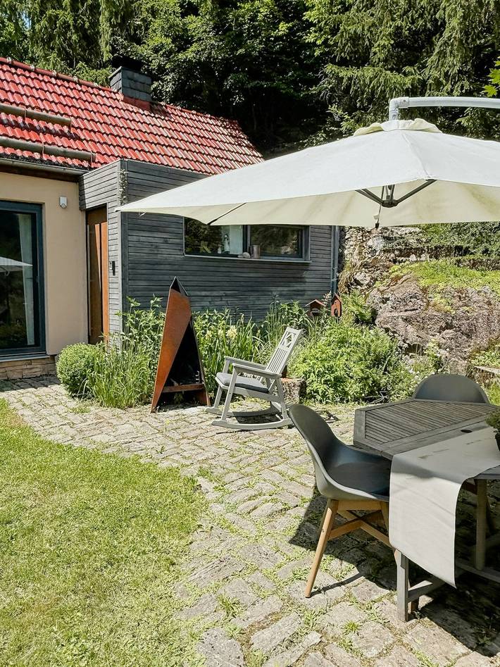 Ferienhaus für 3 Personen, mit Terrasse und Sauna in Zella-Mehlis