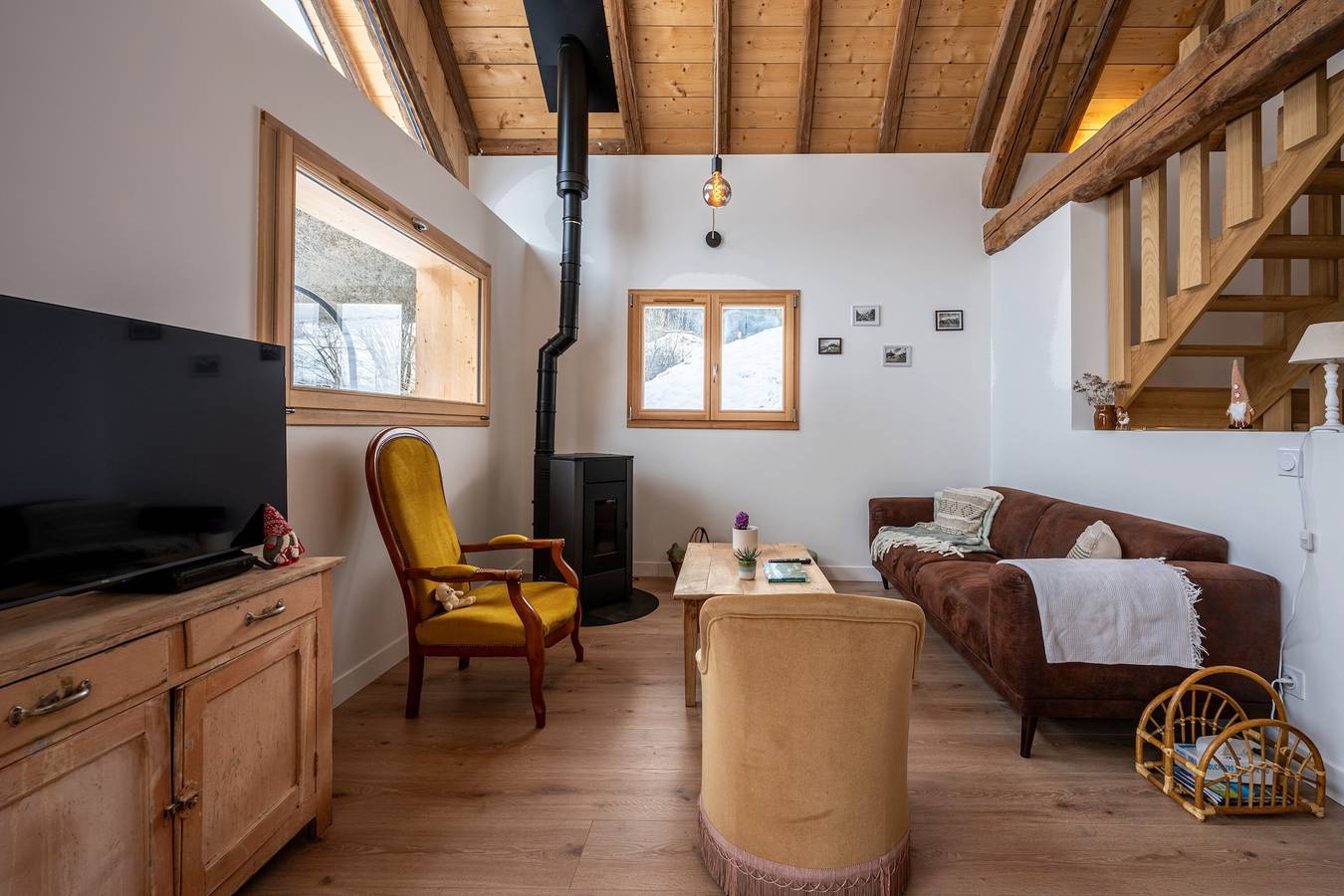 Maison de vacances 'La Grange De Fernande - 8 Personnes' avec vue sur les montagnes et Wi-Fi in Jarsy, Région de Chambéry