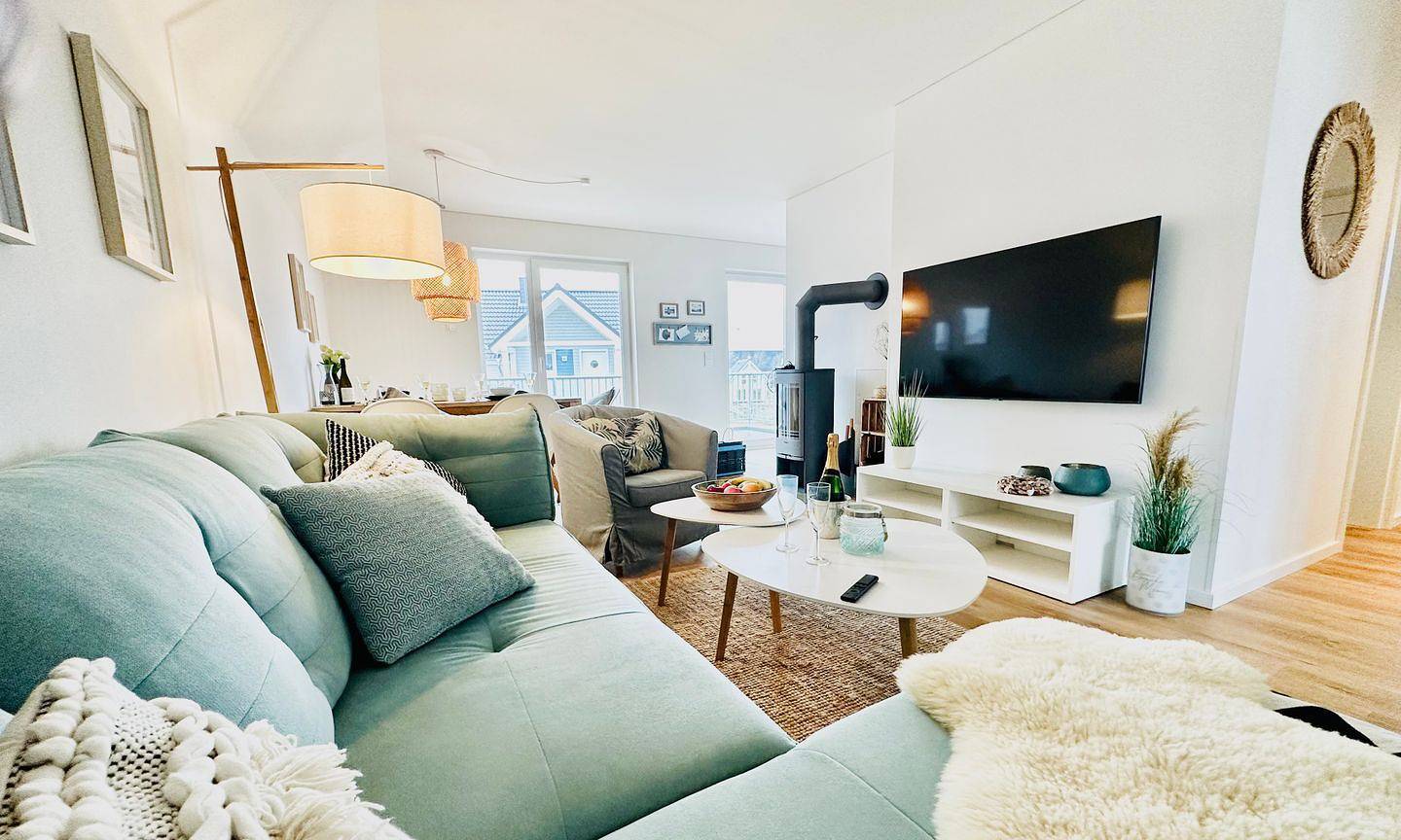 Ganze Wohnung, Surfbude - Infrarotsauna, Kamin, Waschmaschine, Balkon, eigener Parkplatz, 3 Tvs in Olpenitz, Kappeln