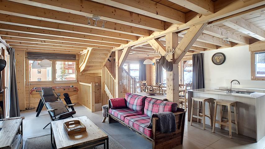 Location de vacances pour 12 personnes, avec terrasse et sauna à Saint-Jean-d'Aulps