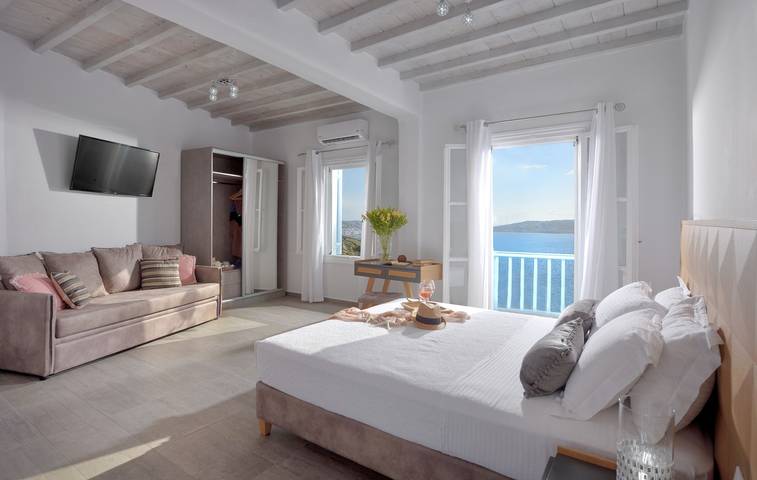 Ferienwohnung für 4 Personen, mit Garten und Meerblick sowie Terrasse, mit Haustier auf Mykonos - 4