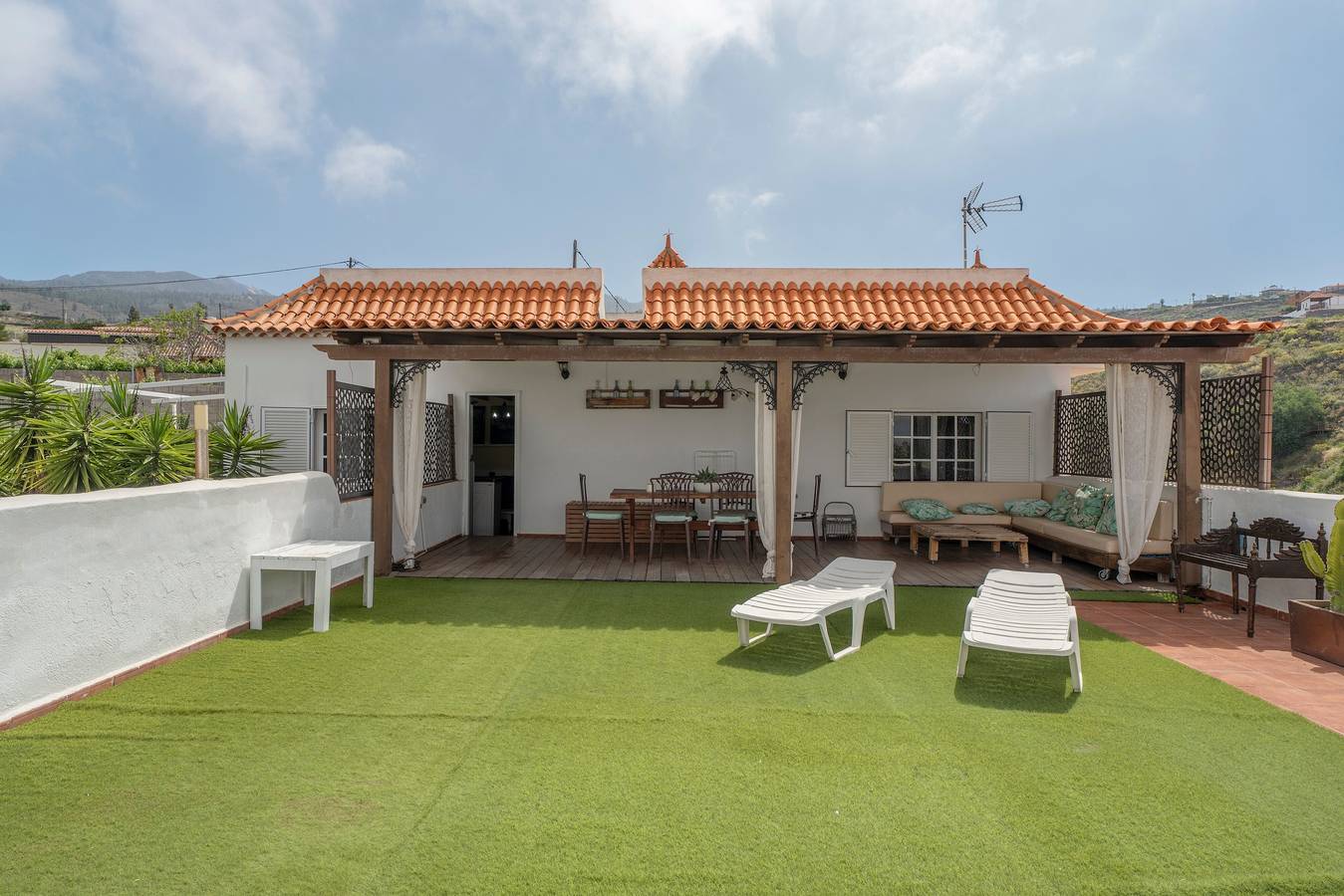 Ferienhaus 'La Era' mit Bergblick, privatem Pool und Wlan in Adeje, Teneriffa Süd