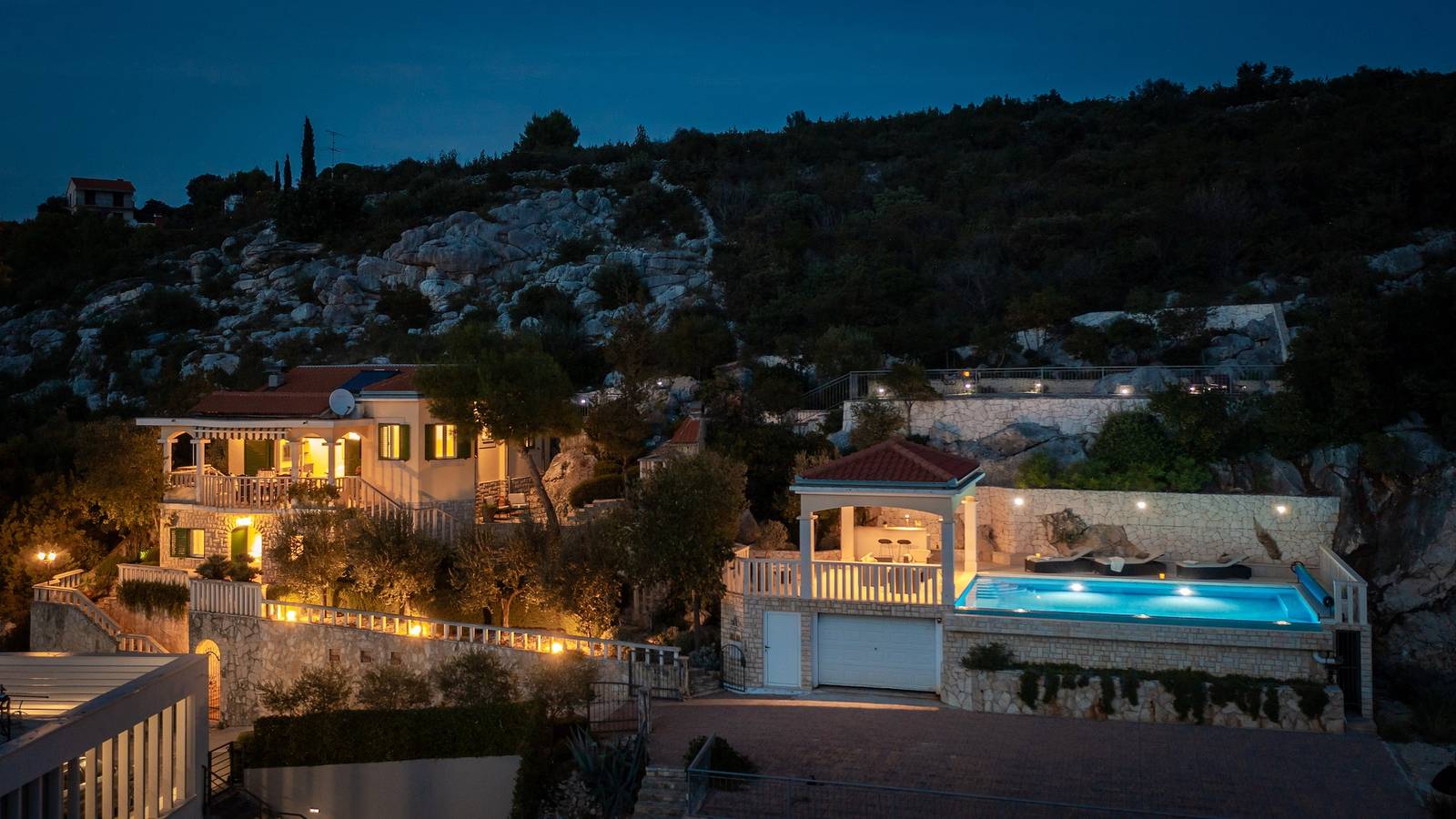 3-Zimmer-Haus am Strand Bucht Ljubljeva, Trogir K-19259 in Vinisce, Split-Dalmatien