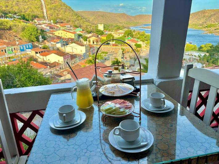 Pousadas para 2 pessoas, com vista e terraço em Piranha
