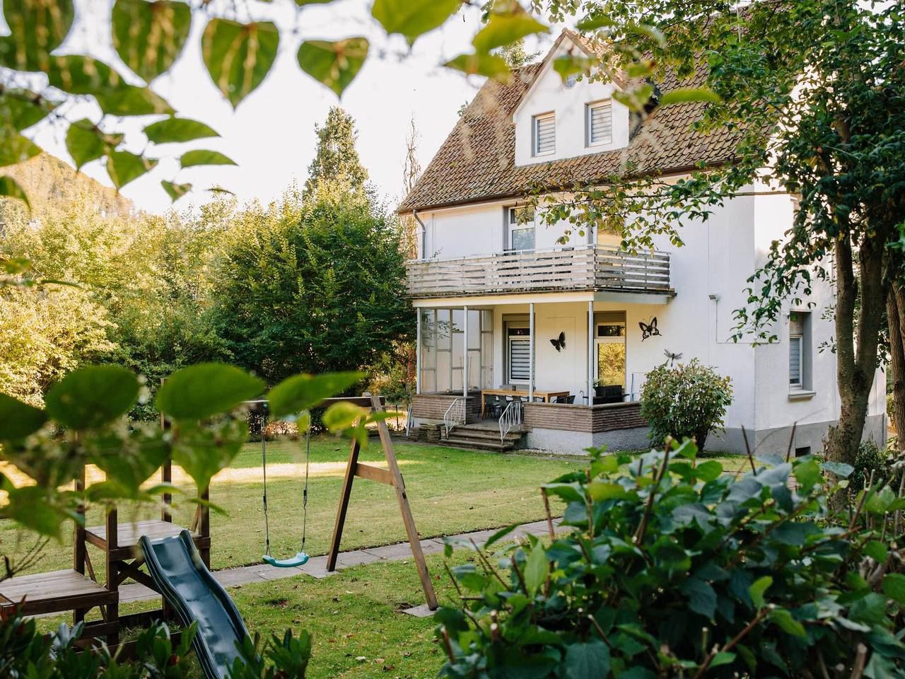 Geheel appartement, Vakantieappartement met overdekt terras in Bad Pyrmont, Weserbergland