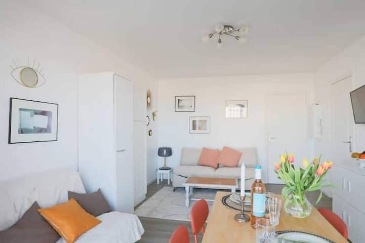 Appartement entier, Studio cosy-balcon vue mer-Wifi in Berck-Plage, Berck