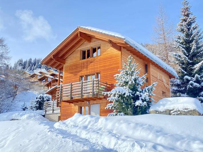Chambre d’hôte pour 3 personnes, avec vue ainsi que terrasse et jardin, adapté aux familles à Hérémence