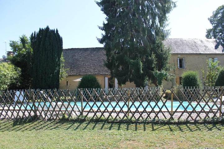 Maison de vacances pour 10 personnes, avec jardin ainsi que piscine et terrasse